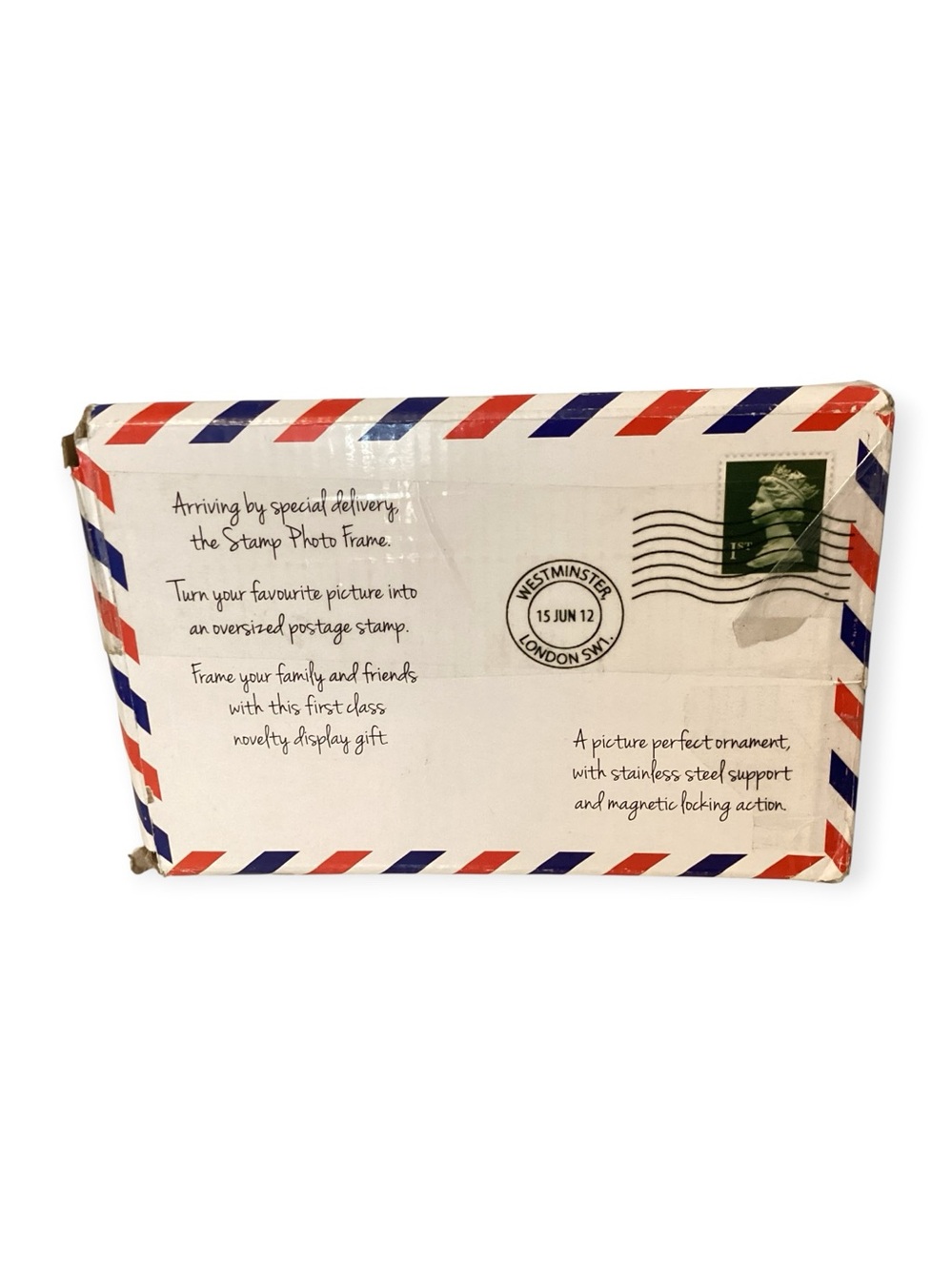Picture Frame British Royal Mail–Style 1st Class Postage Stamp Acrylic  – 4x6 /